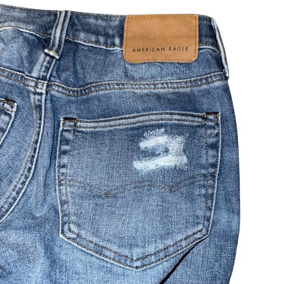 American Eagle Airflex+ Women’s Jeans SZ 28/29 Destroyed Vintage Skinny Faded - Picture 3 of 7